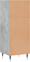 vidaXL - Dressoir - 34,5x32,5x90 - cm - bewerkt - hout - betongrijs