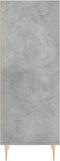 vidaXL - Dressoir - 34,5x32,5x90 - cm - bewerkt - hout - betongrijs