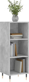 vidaXL - Dressoir - 34,5x32,5x90 - cm - bewerkt - hout - betongrijs