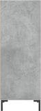 vidaXL - Dressoir - 34,5x32,5x90 - cm - bewerkt - hout - betongrijs
