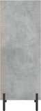 vidaXL - Dressoir - 34,5x32,5x90 - cm - bewerkt - hout - betongrijs
