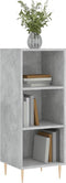 vidaXL - Dressoir - 34,5x32,5x90 - cm - bewerkt - hout - betongrijs