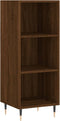 vidaXL - Dressoir - 34,5x32,5x90 - cm - bewerkt - hout - bruin - eikenkleur