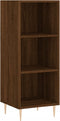vidaXL - Dressoir - 34,5x32,5x90 - cm - bewerkt - hout - bruin - eikenkleur