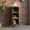 vidaXL - Dressoir - 34,5x32,5x90 - cm - bewerkt - hout - bruin - eikenkleur