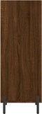 vidaXL - Dressoir - 34,5x32,5x90 - cm - bewerkt - hout - bruin - eikenkleur