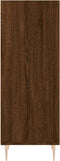 vidaXL - Dressoir - 34,5x32,5x90 - cm - bewerkt - hout - bruin - eikenkleur