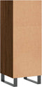vidaXL - Dressoir - 34,5x32,5x90 - cm - bewerkt - hout - bruin - eikenkleur
