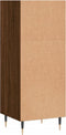 vidaXL - Dressoir - 34,5x32,5x90 - cm - bewerkt - hout - bruin - eikenkleur