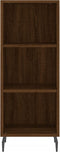 vidaXL - Dressoir - 34,5x32,5x90 - cm - bewerkt - hout - bruin - eikenkleur