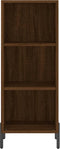 vidaXL - Dressoir - 34,5x32,5x90 - cm - bewerkt - hout - bruin - eikenkleur