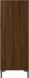 vidaXL - Dressoir - 34,5x32,5x90 - cm - bewerkt - hout - bruin - eikenkleur