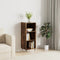 vidaXL - Dressoir - 34,5x32,5x90 - cm - bewerkt - hout - gerookt - eikenkleurig