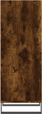 vidaXL - Dressoir - 34,5x32,5x90 - cm - bewerkt - hout - gerookt - eikenkleurig