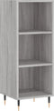 vidaXL - Dressoir - 34,5x32,5x90 - cm - bewerkt - hout - grijs - sonoma - eikenkleurig