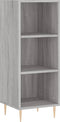 vidaXL - Dressoir - 34,5x32,5x90 - cm - bewerkt - hout - grijs - sonoma - eikenkleurig