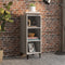 vidaXL - Dressoir - 34,5x32,5x90 - cm - bewerkt - hout - grijs - sonoma - eikenkleurig
