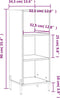 vidaXL - Dressoir - 34,5x32,5x90 - cm - bewerkt - hout - grijs - sonoma - eikenkleurig