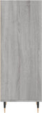vidaXL - Dressoir - 34,5x32,5x90 - cm - bewerkt - hout - grijs - sonoma - eikenkleurig