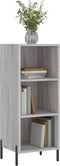 vidaXL - Dressoir - 34,5x32,5x90 - cm - bewerkt - hout - grijs - sonoma - eikenkleurig