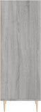 vidaXL - Dressoir - 34,5x32,5x90 - cm - bewerkt - hout - grijs - sonoma - eikenkleurig