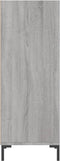 vidaXL - Dressoir - 34,5x32,5x90 - cm - bewerkt - hout - grijs - sonoma - eikenkleurig