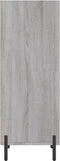 vidaXL - Dressoir - 34,5x32,5x90 - cm - bewerkt - hout - grijs - sonoma - eikenkleurig