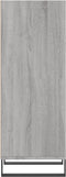 vidaXL - Dressoir - 34,5x32,5x90 - cm - bewerkt - hout - grijs - sonoma - eikenkleurig