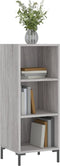 vidaXL - Dressoir - 34,5x32,5x90 - cm - bewerkt - hout - grijs - sonoma - eikenkleurig