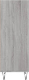 vidaXL - Dressoir - 34,5x32,5x90 - cm - bewerkt - hout - grijs - sonoma - eikenkleurig