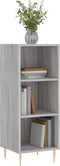 vidaXL - Dressoir - 34,5x32,5x90 - cm - bewerkt - hout - grijs - sonoma - eikenkleurig