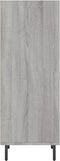 vidaXL - Dressoir - 34,5x32,5x90 - cm - bewerkt - hout - grijs - sonoma - eikenkleurig