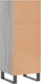vidaXL - Dressoir - 34,5x32,5x90 - cm - bewerkt - hout - grijs - sonoma - eikenkleurig