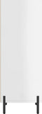 vidaXL - Dressoir - 34,5x32,5x90 - cm - bewerkt - hout - hoogglans - wit