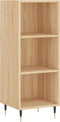 vidaXL - Dressoir - 34,5x32,5x90 - cm - bewerkt - hout - sonoma - eikenkleurig