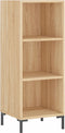 vidaXL - Dressoir - 34,5x32,5x90 - cm - bewerkt - hout - sonoma - eikenkleurig