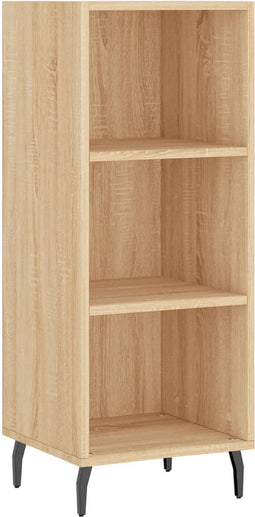 vidaXL - Dressoir - 34,5x32,5x90 - cm - bewerkt - hout - sonoma - eikenkleurig