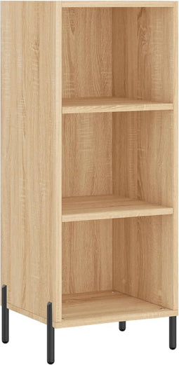 vidaXL - Dressoir - 34,5x32,5x90 - cm - bewerkt - hout - sonoma - eikenkleurig