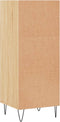 vidaXL - Dressoir - 34,5x32,5x90 - cm - bewerkt - hout - sonoma - eikenkleurig