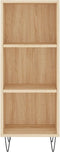 vidaXL - Dressoir - 34,5x32,5x90 - cm - bewerkt - hout - sonoma - eikenkleurig