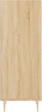 vidaXL - Dressoir - 34,5x32,5x90 - cm - bewerkt - hout - sonoma - eikenkleurig