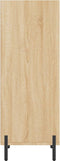 vidaXL - Dressoir - 34,5x32,5x90 - cm - bewerkt - hout - sonoma - eikenkleurig