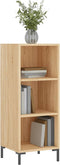 vidaXL - Dressoir - 34,5x32,5x90 - cm - bewerkt - hout - sonoma - eikenkleurig