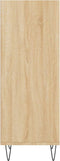 vidaXL - Dressoir - 34,5x32,5x90 - cm - bewerkt - hout - sonoma - eikenkleurig