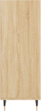 vidaXL - Dressoir - 34,5x32,5x90 - cm - bewerkt - hout - sonoma - eikenkleurig