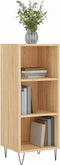 vidaXL - Dressoir - 34,5x32,5x90 - cm - bewerkt - hout - sonoma - eikenkleurig