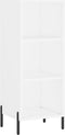 vidaXL - Dressoir - 34,5x32,5x90 - cm - bewerkt - hout - wit