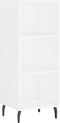 vidaXL - Dressoir - 34,5x32,5x90 - cm - bewerkt - hout - wit