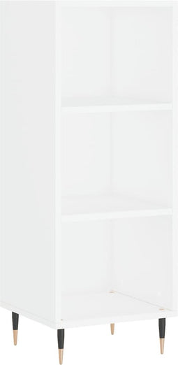 vidaXL - Dressoir - 34,5x32,5x90 - cm - bewerkt - hout - wit