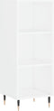 vidaXL - Dressoir - 34,5x32,5x90 - cm - bewerkt - hout - wit
